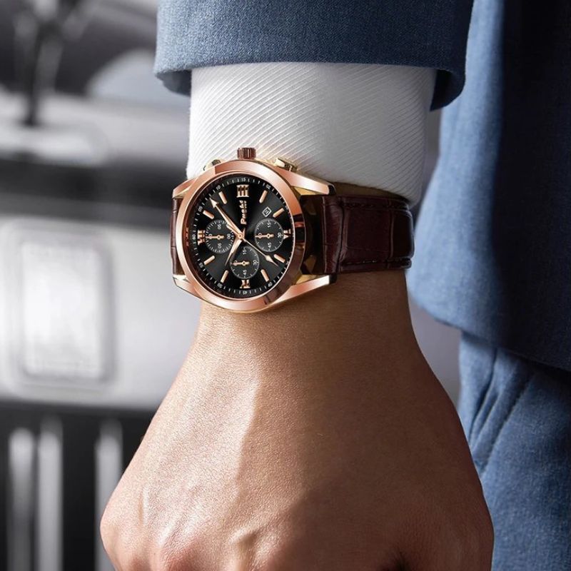 Montre à quartz business pour homme