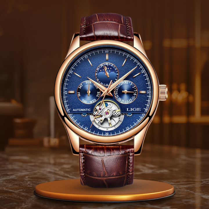 Montre mécanique automatique à tourbillon
