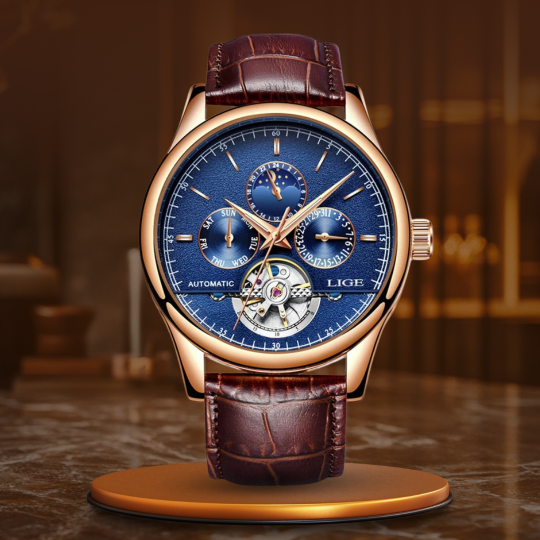 Montre mécanique automatique à tourbillon