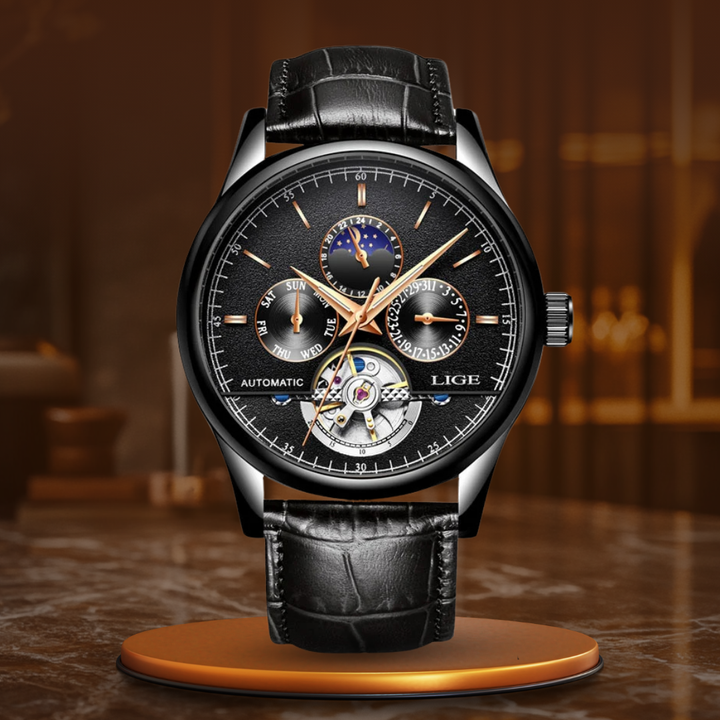 Montre mécanique automatique à tourbillon