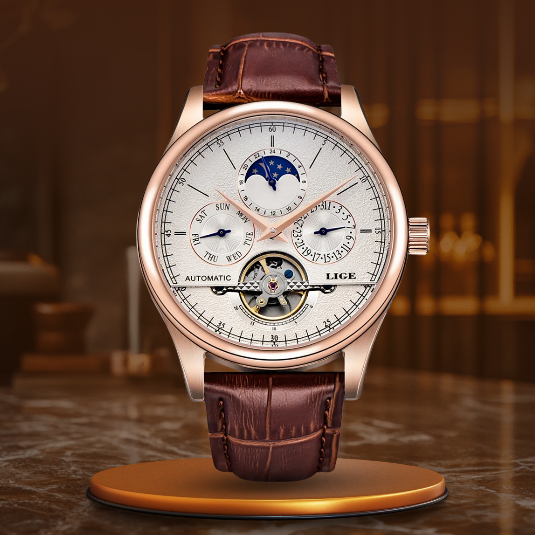 Montre mécanique automatique à tourbillon
