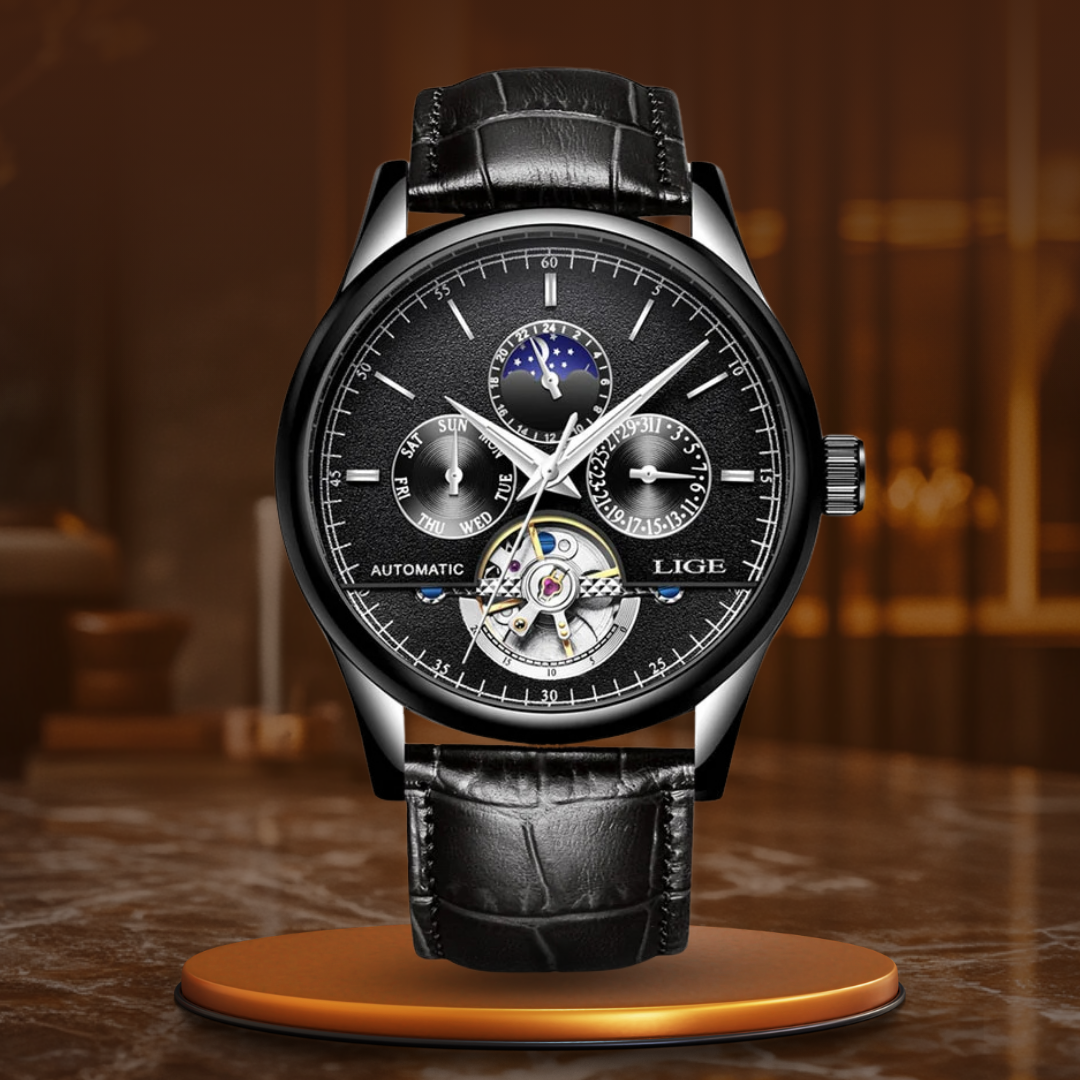Montre mécanique automatique à tourbillon