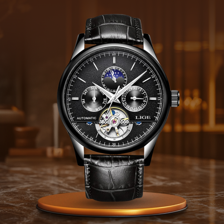 Montre mécanique automatique à tourbillon