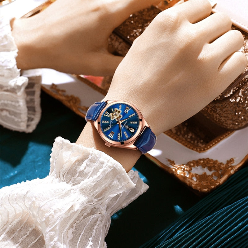 Montre-bracelet à cadran phase de lune
