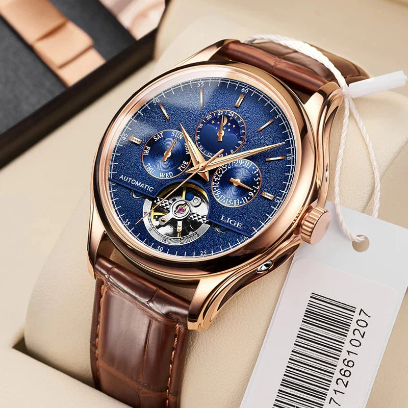 Montre mécanique automatique à tourbillon