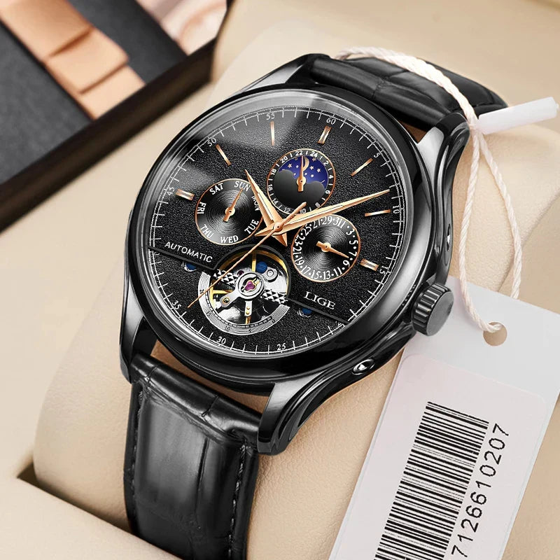 Montre mécanique automatique à tourbillon