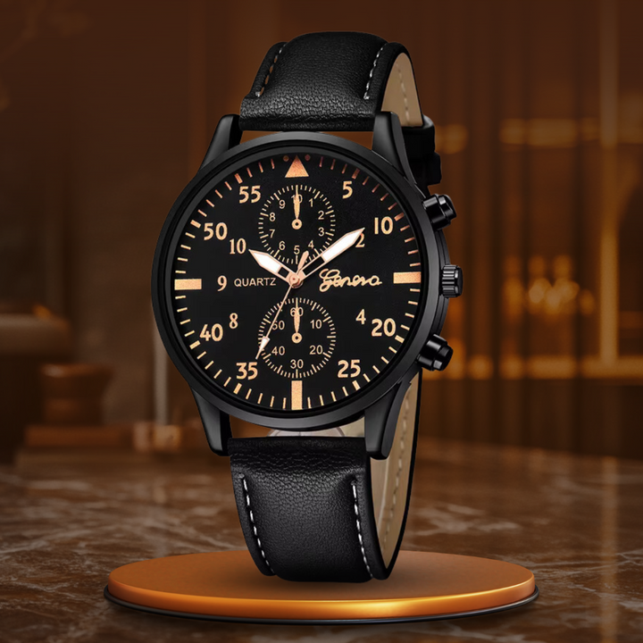 Coffret 4 pièces : montre mode et bracelets