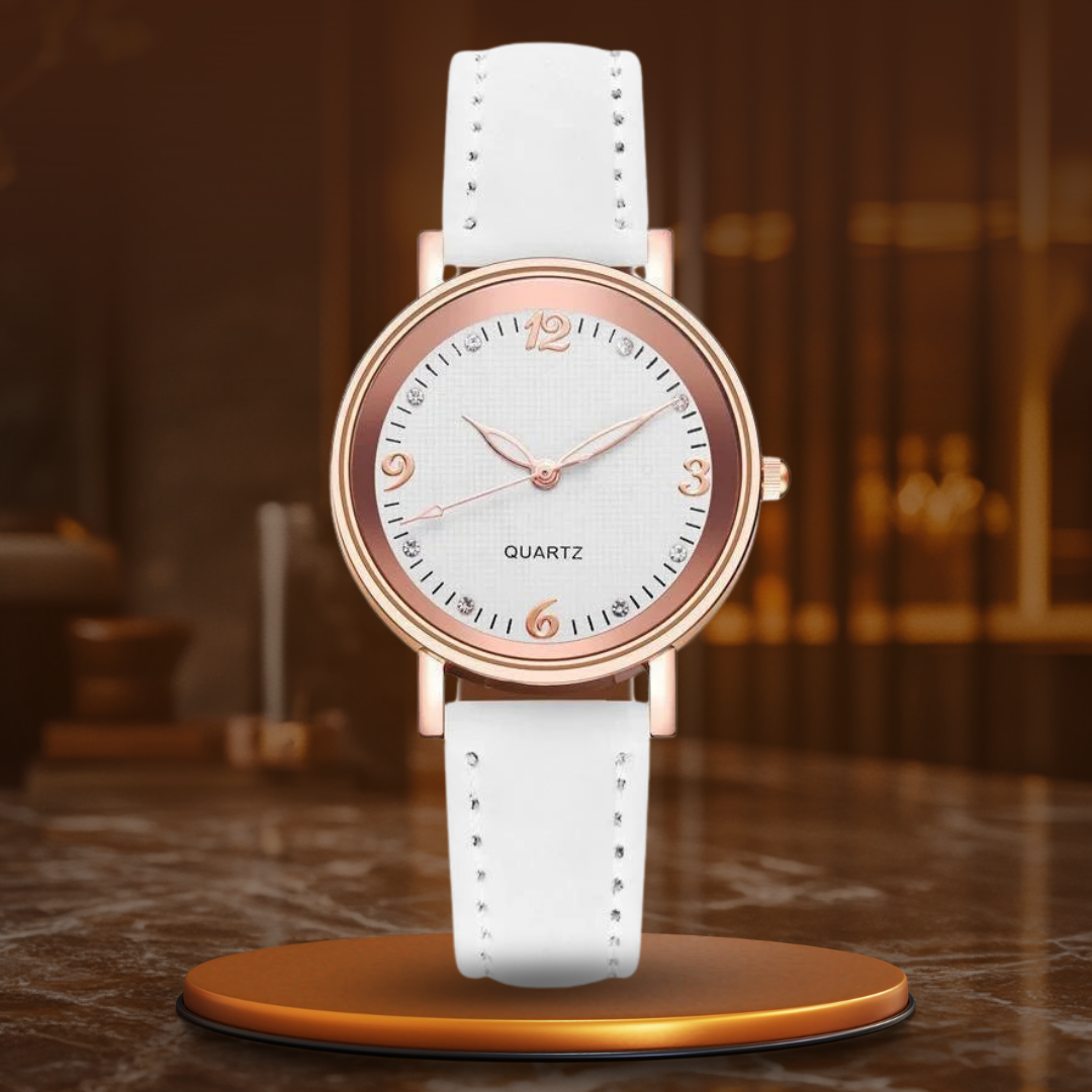 Montre femme, bracelet cuir