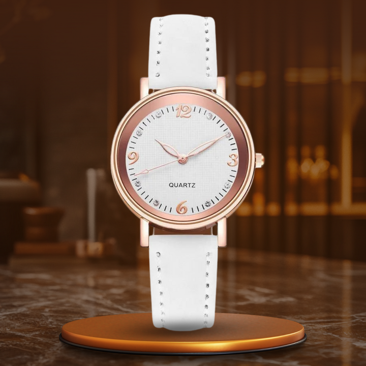 Montre femme, bracelet cuir