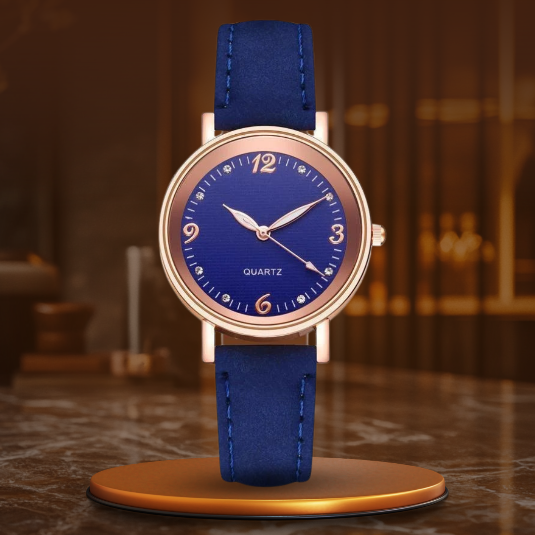 Montre femme, bracelet cuir