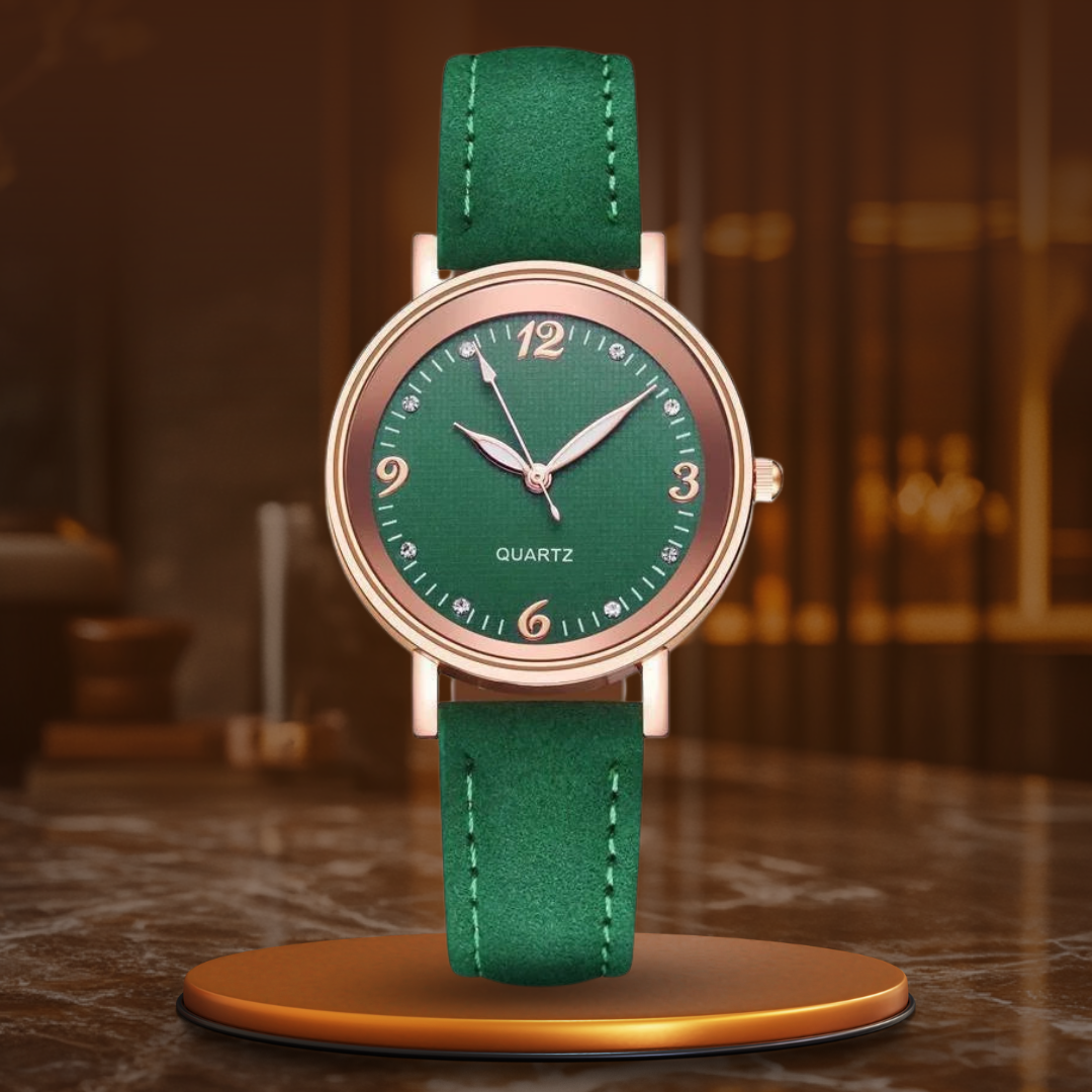 Montre femme, bracelet cuir