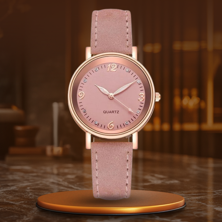Montre femme, bracelet cuir