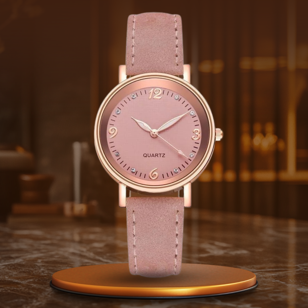 Montre femme, bracelet cuir