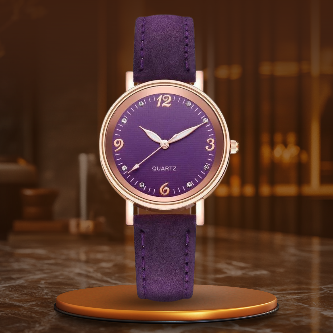Montre femme, bracelet cuir