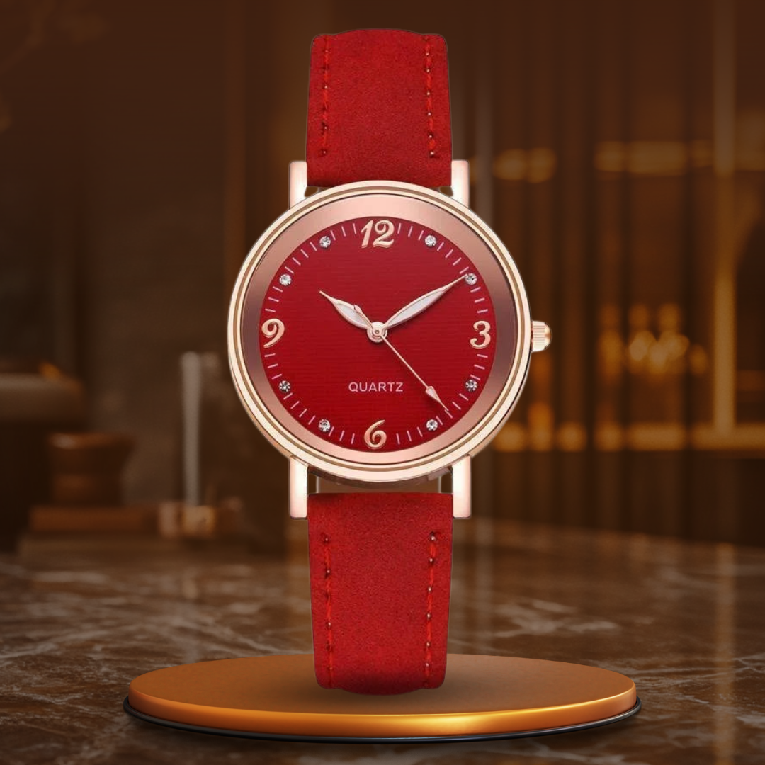 Montre femme, bracelet cuir