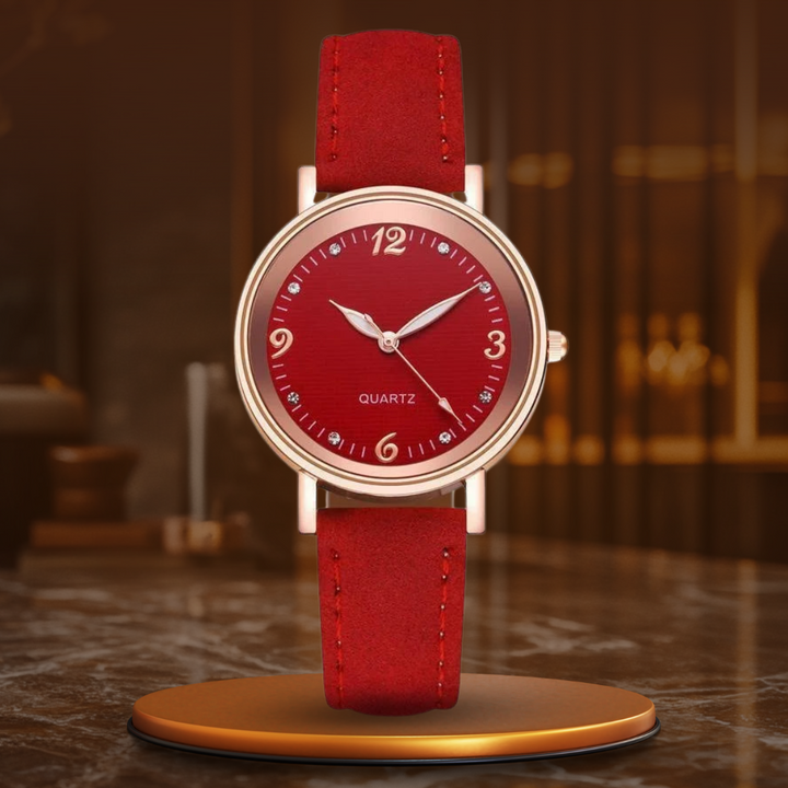 Montre femme, bracelet cuir