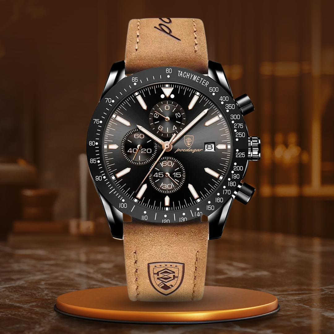 Chronographe avec dateur et rétroéclairage