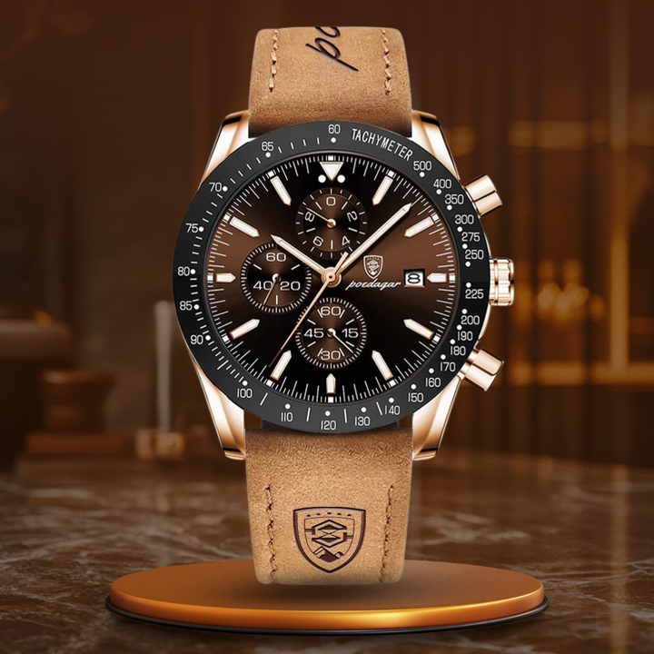 Chronographe avec dateur et rétroéclairage