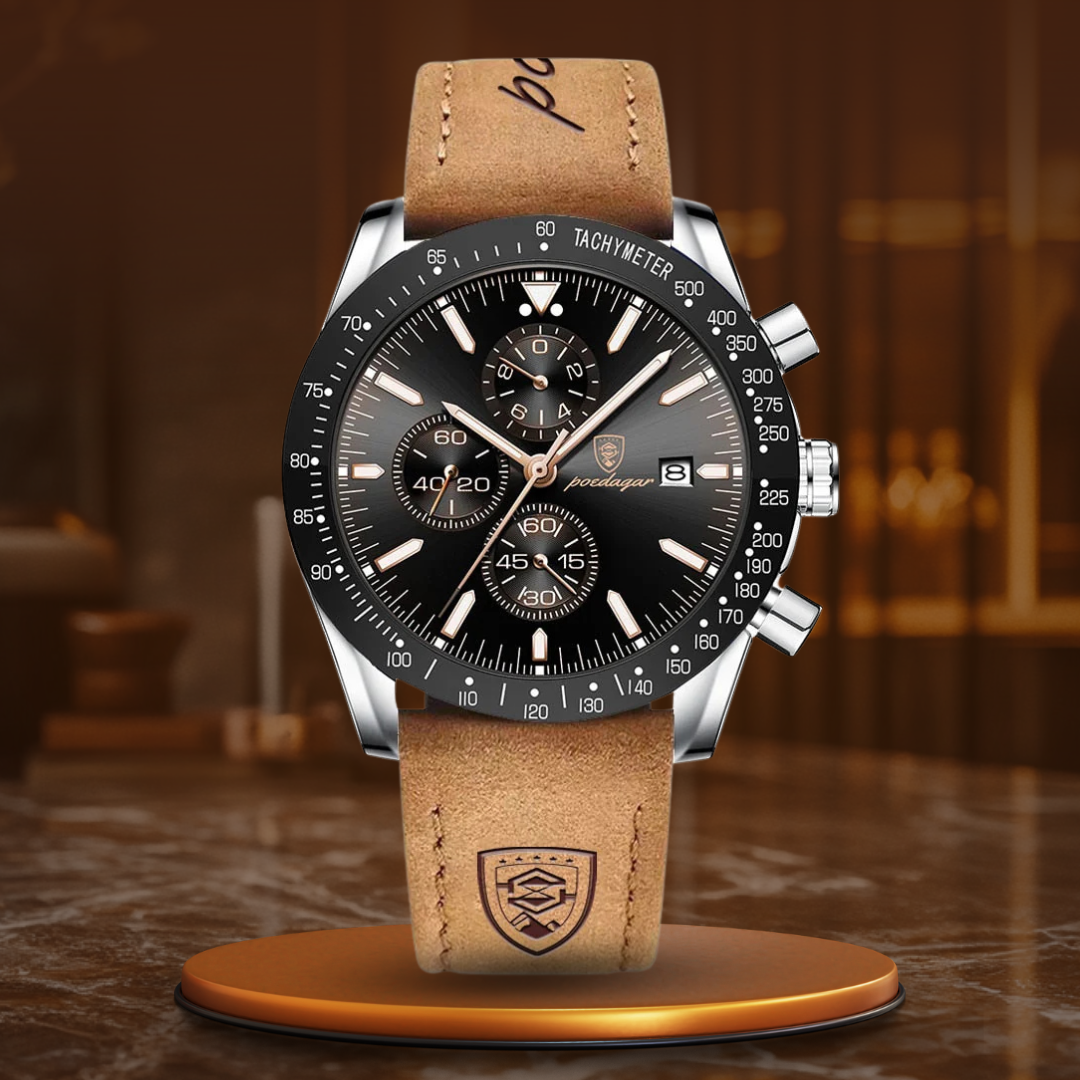 Chronographe avec dateur et rétroéclairage