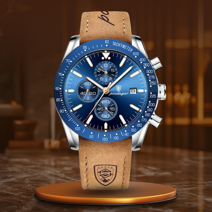 Chronographe avec dateur et rétroéclairage