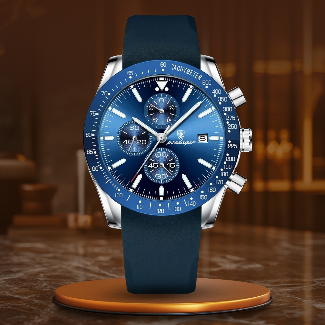 Chronographe avec dateur et rétroéclairage