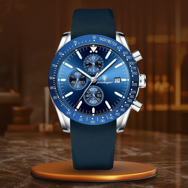 Chronographe avec dateur et rétroéclairage