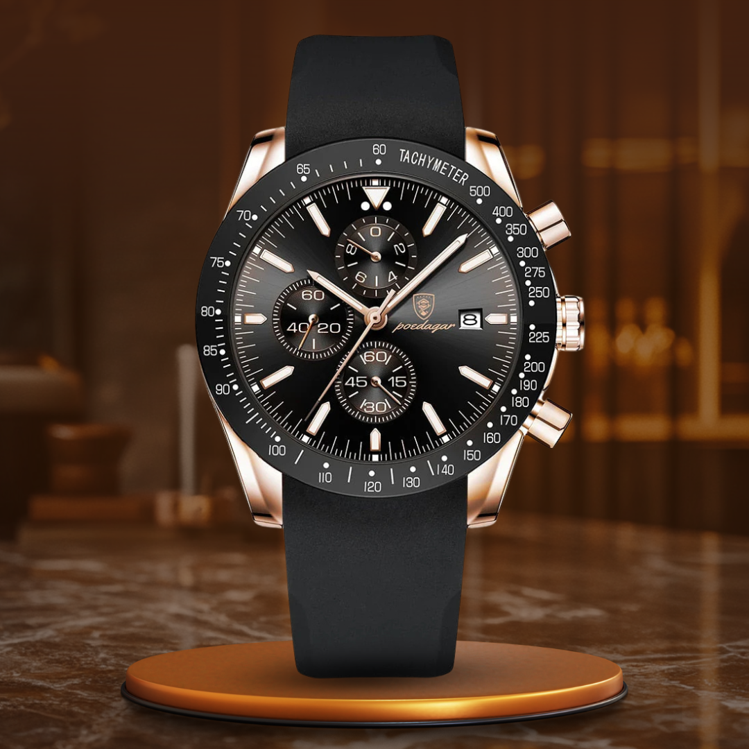 Chronographe avec dateur et rétroéclairage