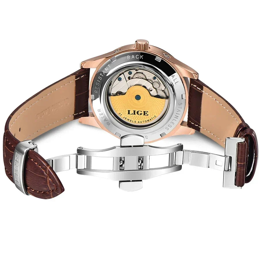 Montre mécanique automatique à tourbillon
