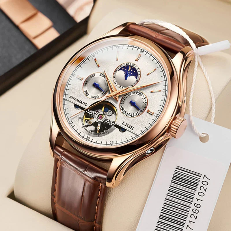 Montre mécanique automatique à tourbillon