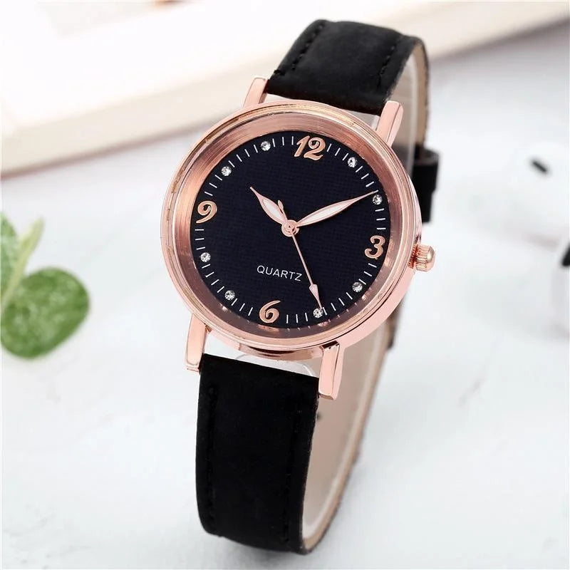 Montre femme, bracelet cuir