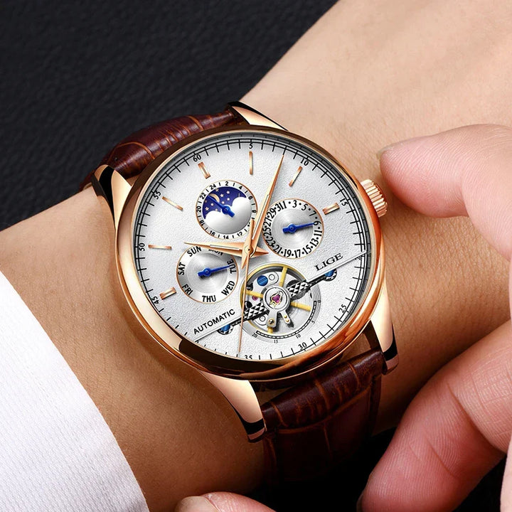 Montre mécanique automatique à tourbillon