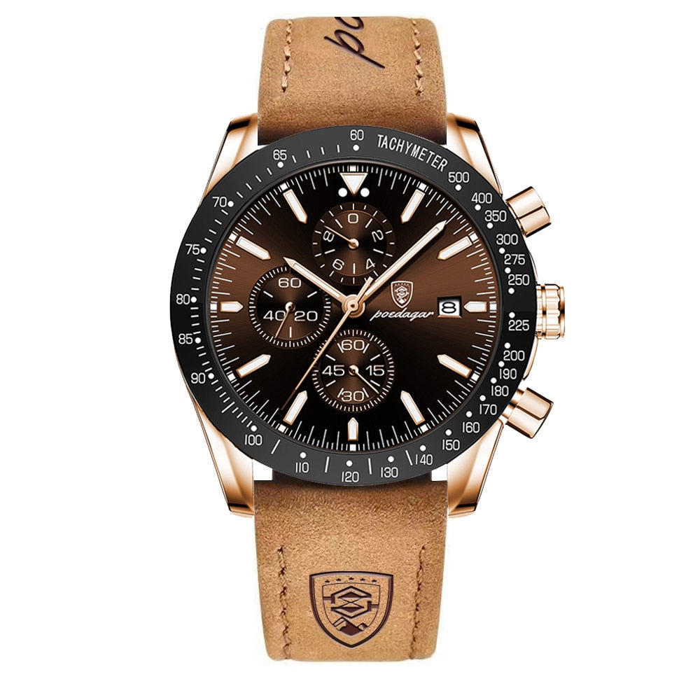 Chronographe avec dateur et rétroéclairage