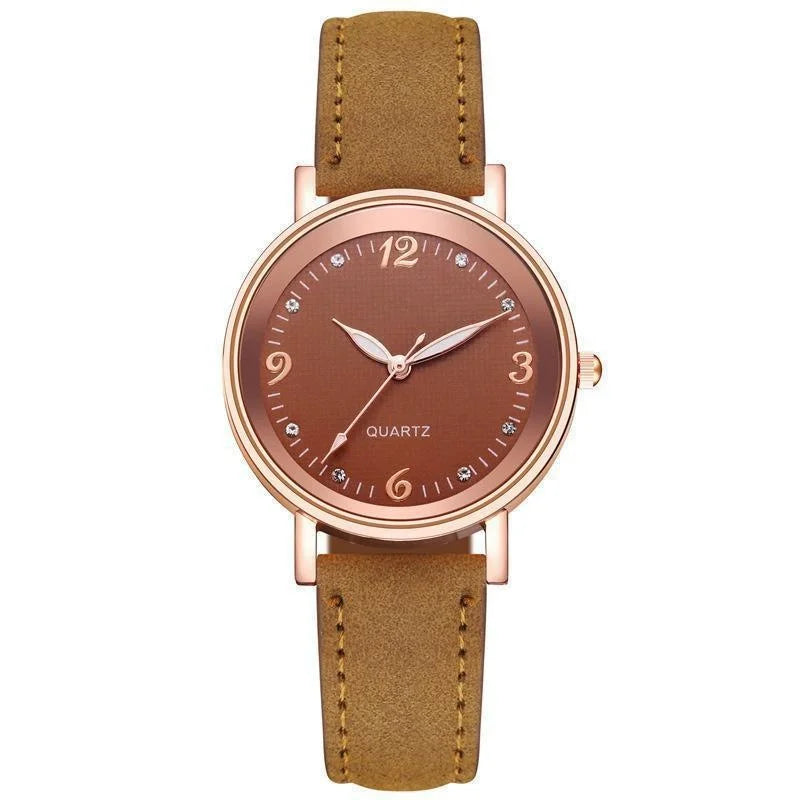 Montre femme, bracelet cuir