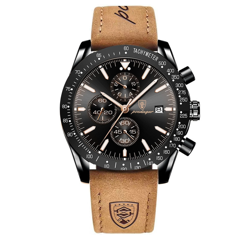 Chronographe avec dateur et rétroéclairage