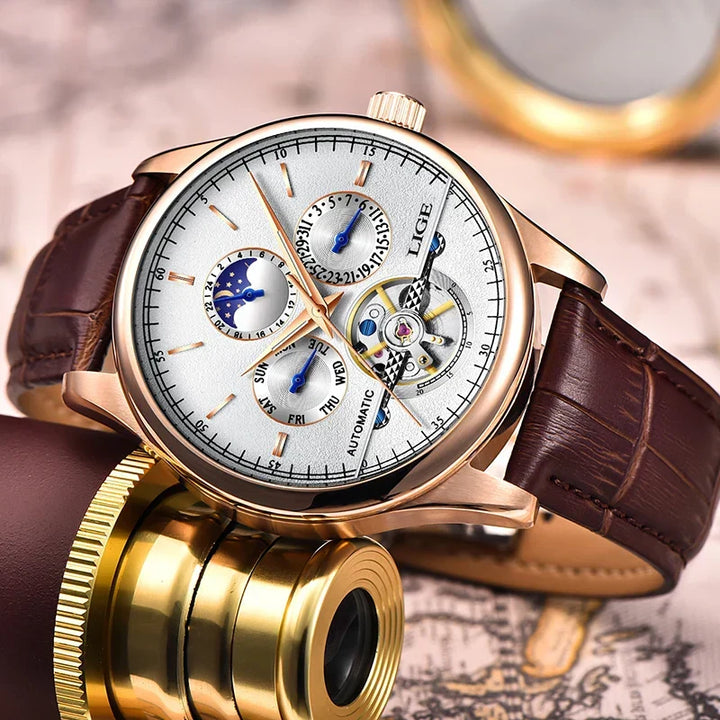 Montre mécanique automatique à tourbillon