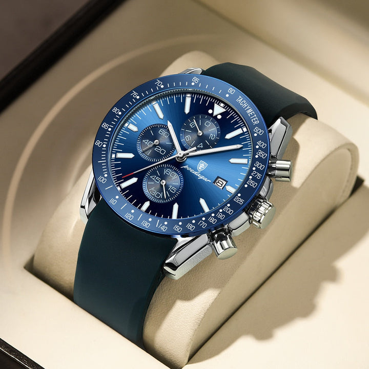 Chronographe avec dateur et rétroéclairage