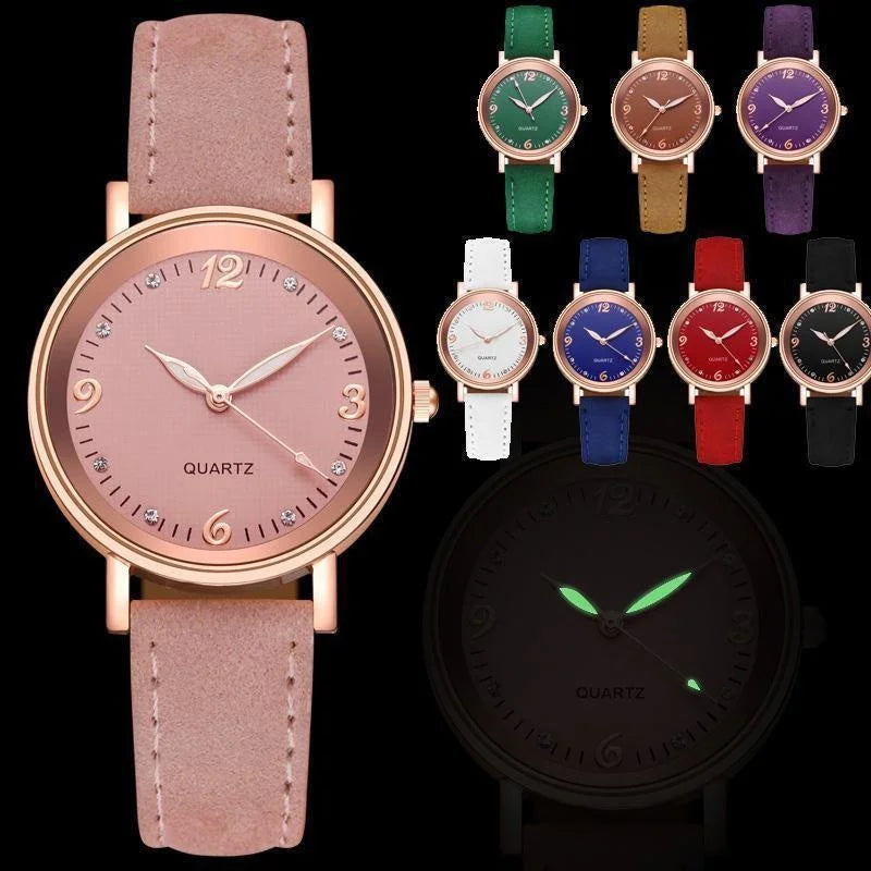 Montre femme, bracelet cuir