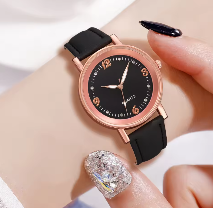 Montre femme, bracelet cuir