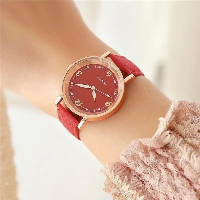 Montre femme, bracelet cuir