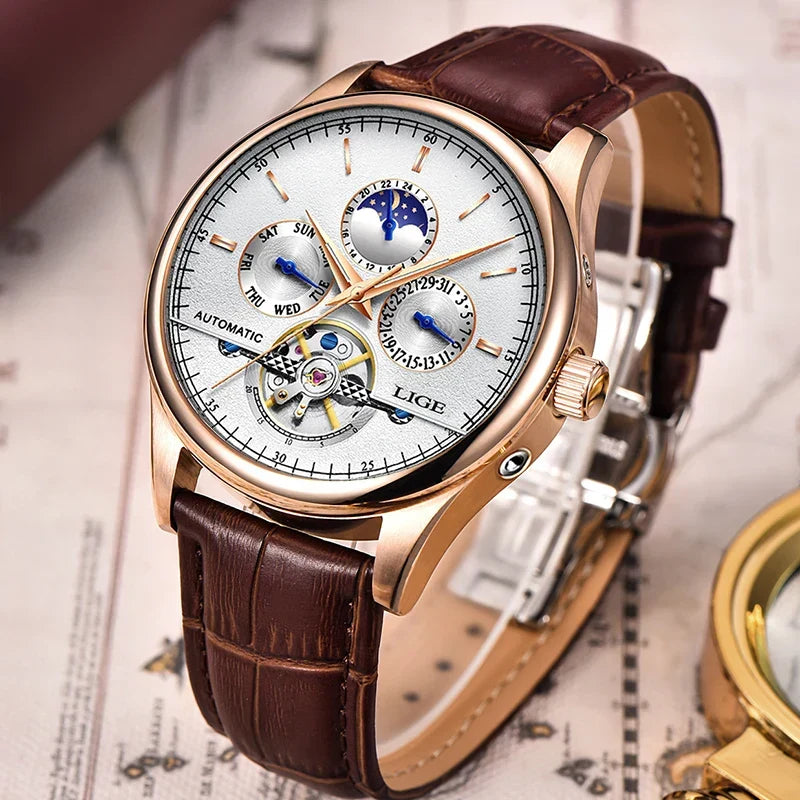 Montre mécanique automatique à tourbillon