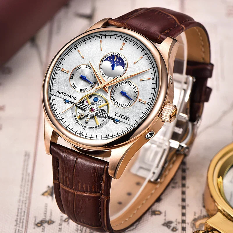 Montre mécanique automatique à tourbillon