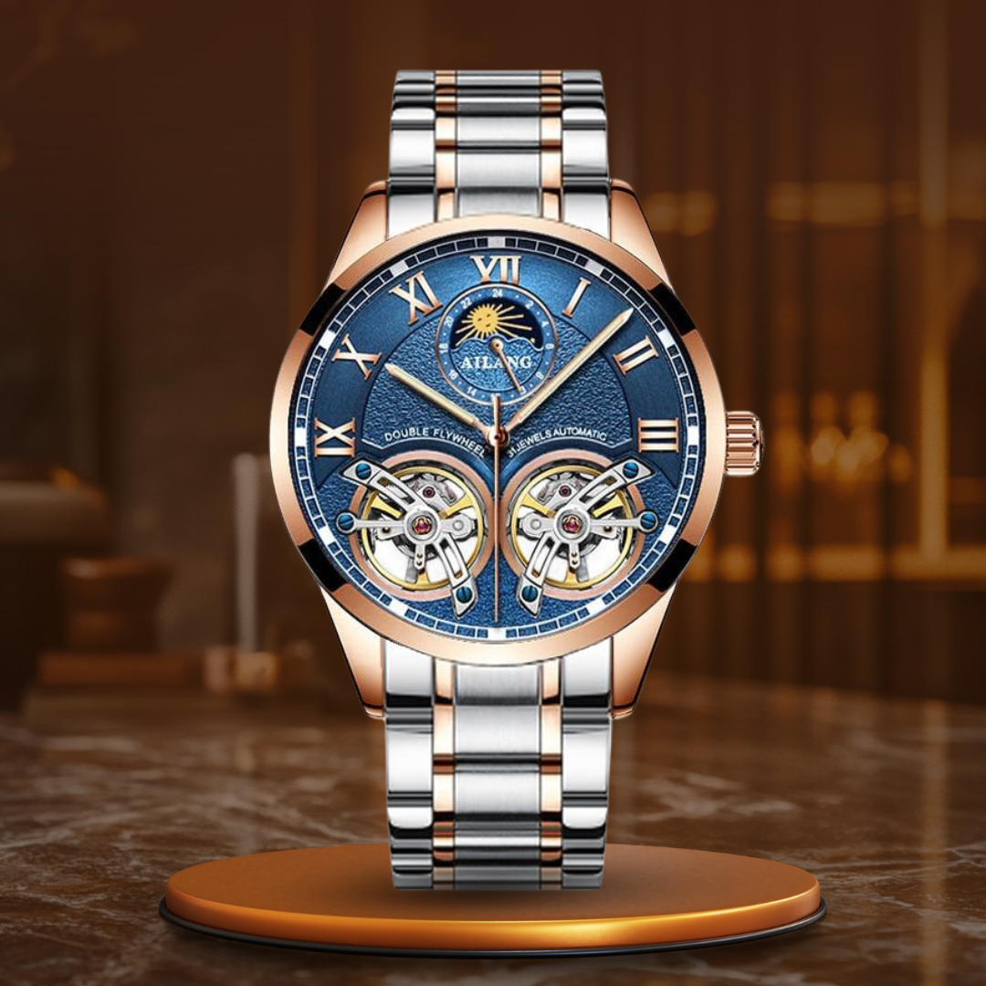 Montre mécanique tourbillon style business