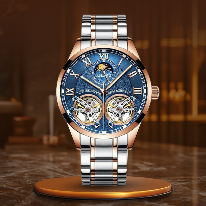 Montre mécanique tourbillon style business