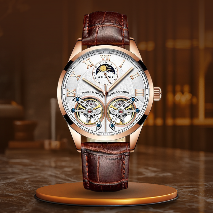 Montre mécanique tourbillon style business