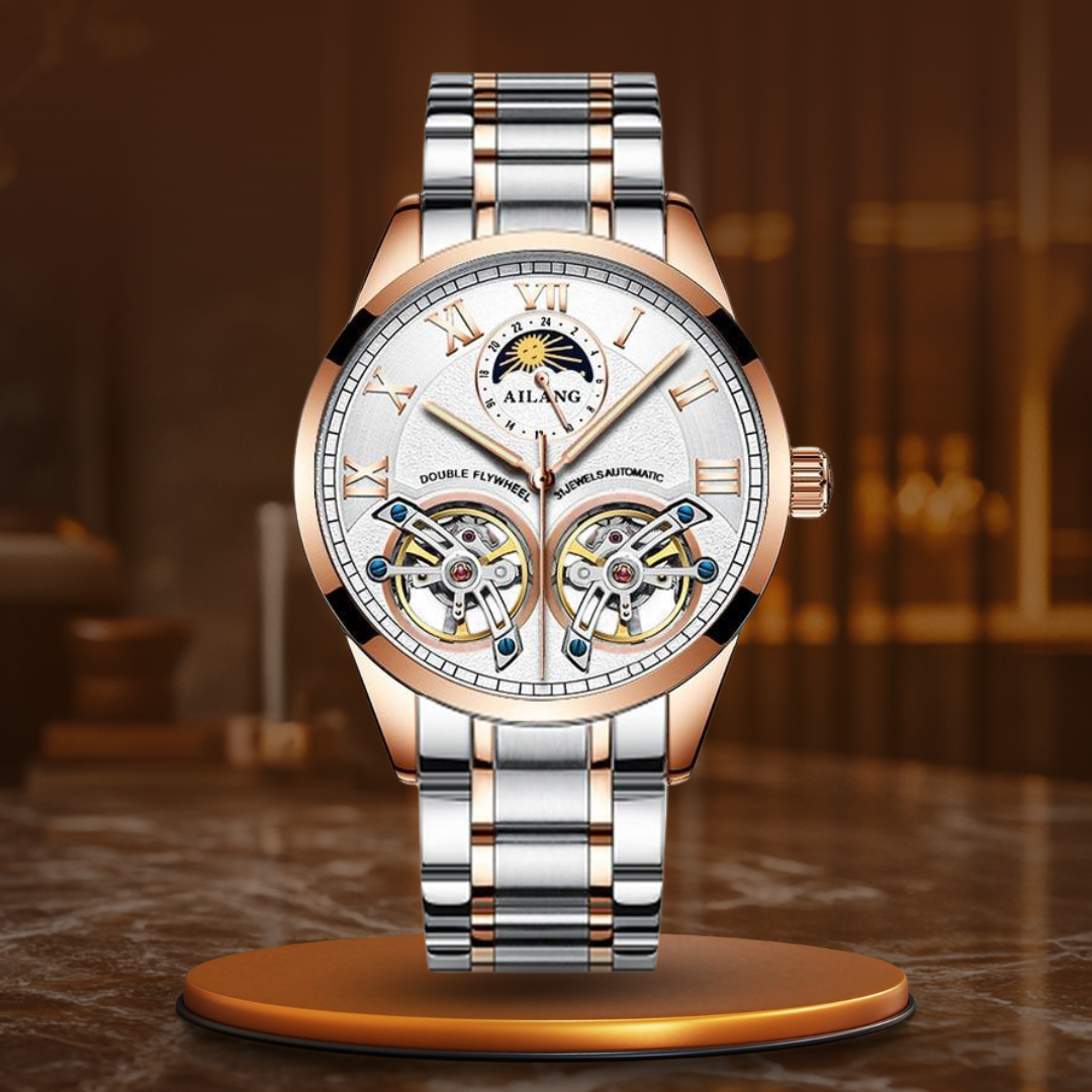 Montre mécanique tourbillon style business