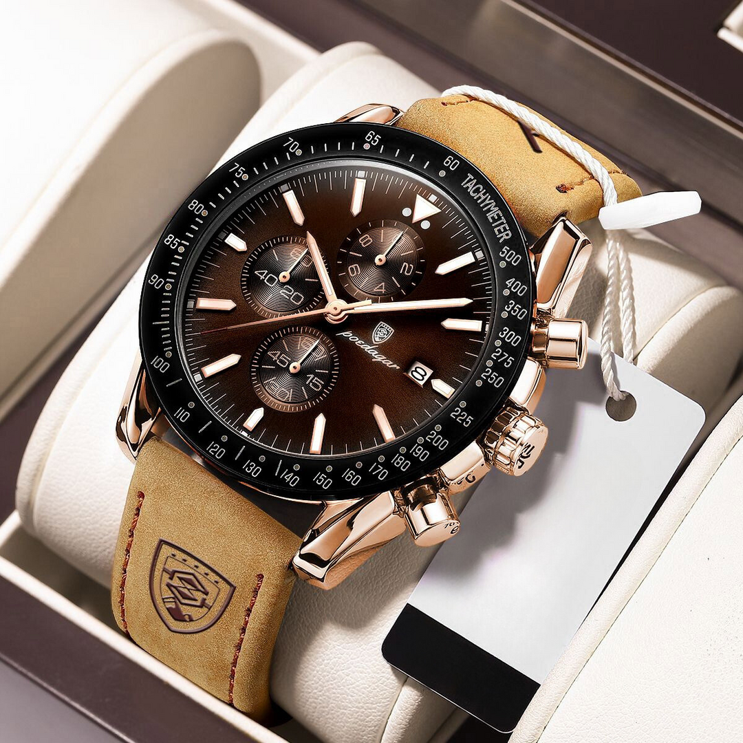 Chronographe avec dateur et rétroéclairage