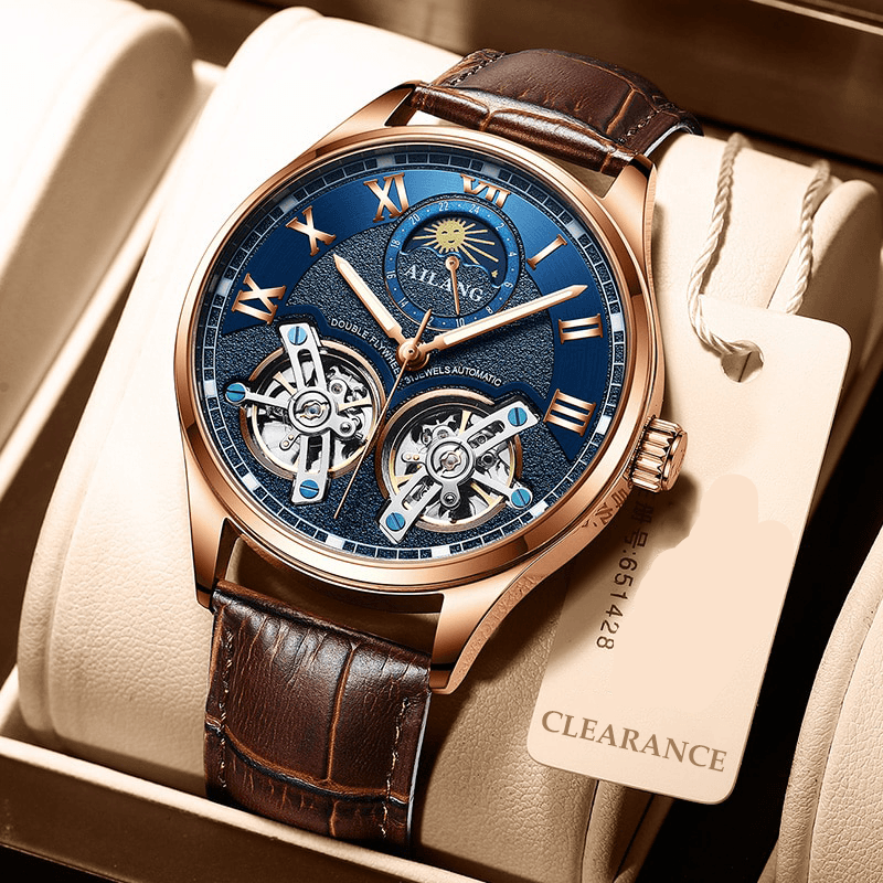 Montre mécanique tourbillon style business