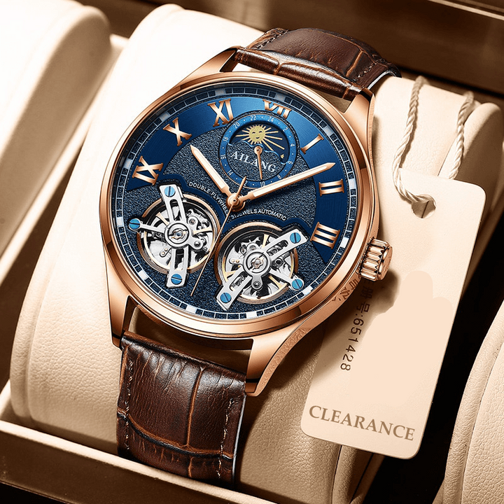 Montre mécanique tourbillon style business
