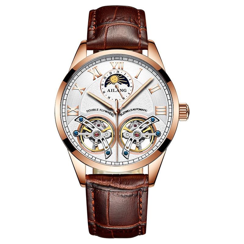 Montre mécanique tourbillon style business
