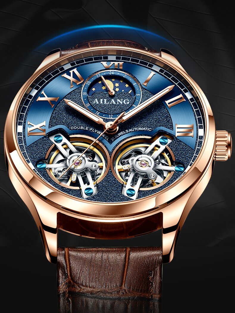 Montre mécanique tourbillon style business